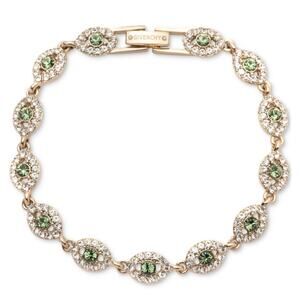 Givenchy Green Mixed Crystal Eye Flex Bracelet NEW